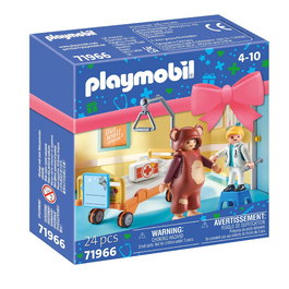 Playmobil Coffret-Cadeau Mejórate Pronto 71966 - Hôpital avec Personnel et Matériel Médical pour Enfants dès 4 Ans
