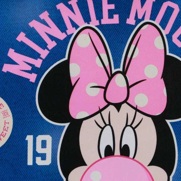 Karactermania Sac de Plage Soleil Minnie Mouse Varsity 52 x 17 x 37 cm - Sac à Dos à Bandoulière en Polyester pour Enfant - Bleu