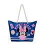 Karactermania Sac de Plage Soleil Minnie Mouse Varsity 52 x 17 x 37 cm - Sac à Dos à Bandoulière en Polyester pour Enfant - Bleu