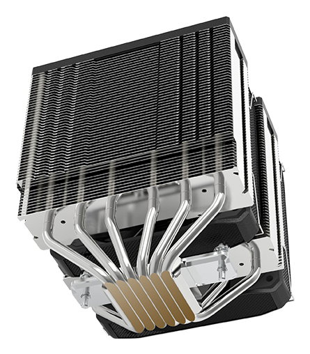 Mars gaming MCPU-XU6 Dissipateur CPU Dual Tower Noir