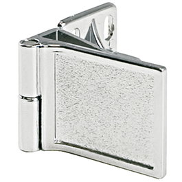 HAFELE Charnière centrale en métal finition chrome pour porte en verre