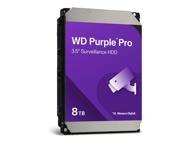 Western Digital Purple Pro WD8002PURP 8 TB 3,5 pouces SATA 6 Gb/s 7200 rpm Western Digital Purple Pro WD8002PURP 8 TB 3,5 pouces SATA 6 Gb/s 7200 rpm