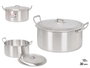 KINVARA Cacerola en aluminium 30 cm, 10 L, Plata