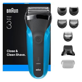 Braun Shaver Series 3 310BT Noir, bleu