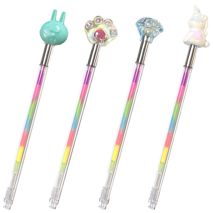 The Concept Factory Stylo Multicolore Funny Kawaii Assorti