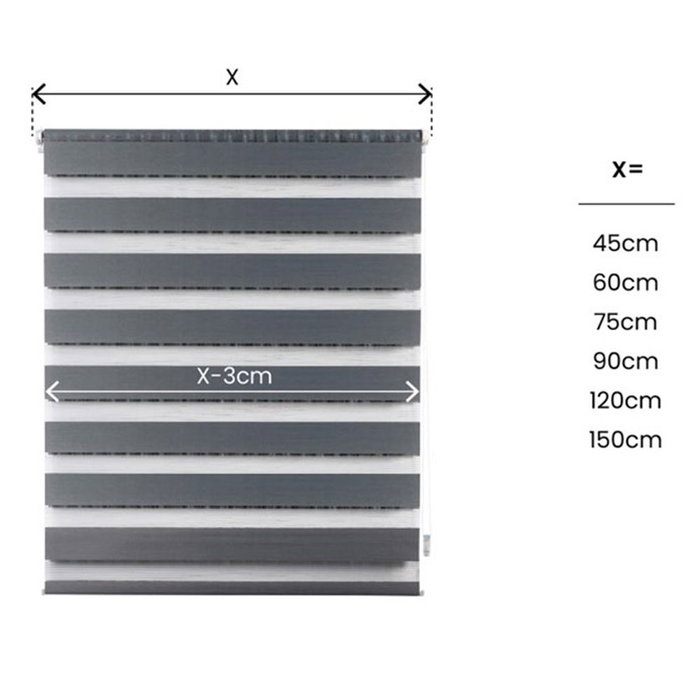 Store à enrouleur Stor Planet Clip&Fix Night&Day Argenté 120 x 180 cm Store à enrouleur Stor Planet Clip&Fix Night&Day Argenté 120 x 180 cm