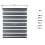 Store à enrouleur Stor Planet Clip&Fix Night&Day Argenté 120 x 180 cm