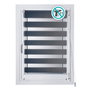Stor Planet Store à enrouleur Clip&Fix Night&Day Argenté 120 x 180 cm