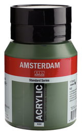 Amsterdam Standard Series Colores Peinture Acrylique Vert Olive Foncé 500 ml