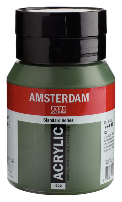 Amsterdam Standard Series Colores Peinture Acrylique Vert Olive Foncé 500 ml Amsterdam Standard Series Colores Peinture Acrylique Vert Olive Foncé 500 ml