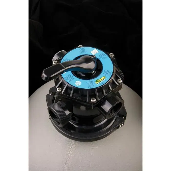 Ubbink Poolfilterset 400 Kit Filtration à Sable Piscine 6 m³/h avec Pompe TP50, Vanne 6 Voies et Manomètre
