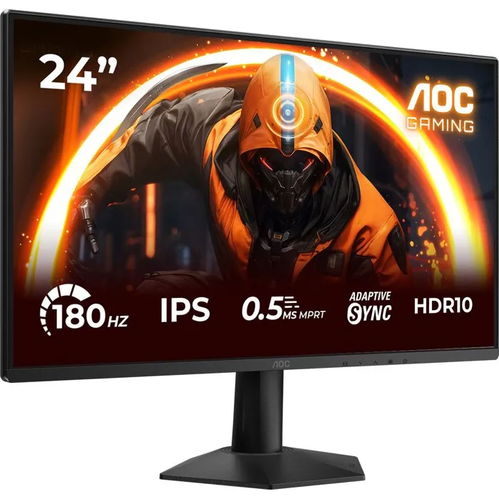AOC Écran PC Gamer 23,8'' Full HD 180 Hz IPS 0,5 ms HDR10 Adaptive Sync