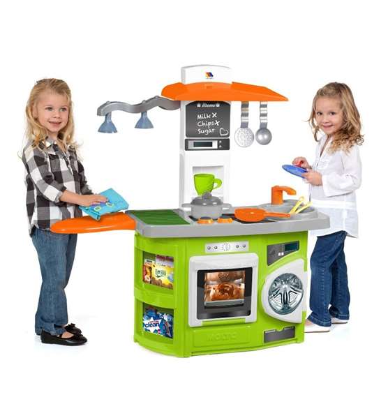 Molto Cuisine jouet avec lampe verte pour enfants de 3 à 99 ans - Fonctionne avec 1 pile AAA incluse - En espagnol et anglais