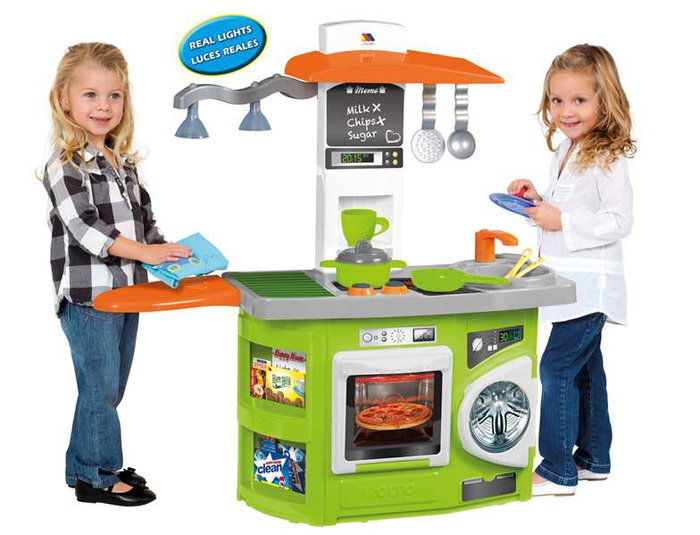 Molto Cuisine jouet avec lampe verte pour enfants de 3 à 99 ans - Fonctionne avec 1 pile AAA incluse - En espagnol et anglais