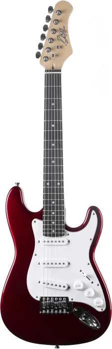 EKO Guitare électrique Starter ST100 format 3/4 type Strat - Rouge Chrome