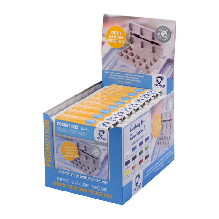 Van Gogh Lot de 10 étuis vides blancs pour aquarelle
