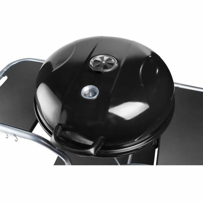 Fieldmann FZG 1014 Barbecue au charbon de bois portable en acier noir