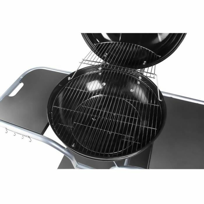 Fieldmann FZG 1014 Barbecue au charbon de bois portable en acier noir