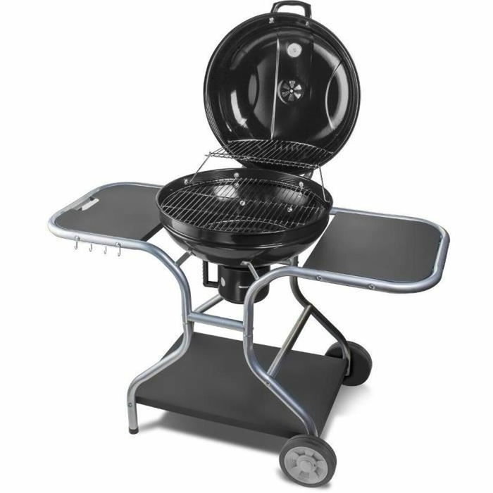 Fieldmann FZG 1014 Barbecue au charbon de bois portable en acier noir