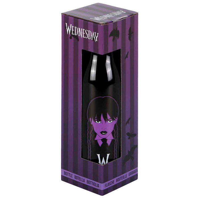 Karactermania Bouteille isotherme Mercredi Addams Noir