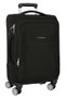 Safta - Trolley cabine souple 20" Business Black, valise à main 35x51x20 cm en nylon 900D et cuir PVC
