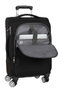 Safta - Trolley cabine souple 20" Business Black, valise à main 35x51x20 cm en nylon 900D et cuir PVC