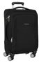 Safta - Trolley cabine souple 20" Business Black, valise à main 35x51x20 cm en nylon 900D et cuir PVC