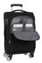 Safta - Trolley cabine souple 20" Business Black, valise à main 35x51x20 cm en nylon 900D et cuir PVC