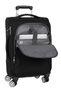 Safta - Trolley cabine souple 20" Business Black, valise à main 35x51x20 cm en nylon 900D et cuir PVC