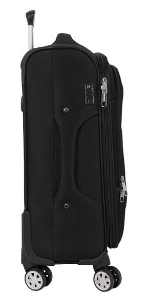 Safta - Trolley cabine souple 20" Business Black, valise à main 35x51x20 cm en nylon 900D et cuir PVC