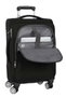 Safta - Trolley cabine souple 20" Business Black, valise à main 35x51x20 cm en nylon 900D et cuir PVC
