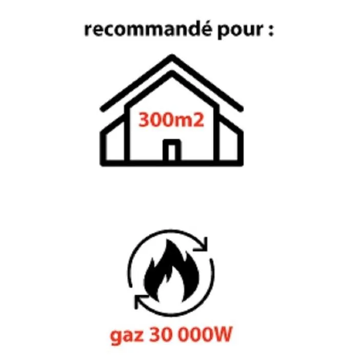 Mecafer Chauffage à gaz infrarouge MH30000G - 30000 W - Compatible butane et propane - Turbo incorporé 230V - Sécurité coupure automatique Mecafer Chauffage à gaz infrarouge MH30000G - 30000 W - Compatible butane et propane - Turbo incorporé 230V - Sécurité coupure automatique