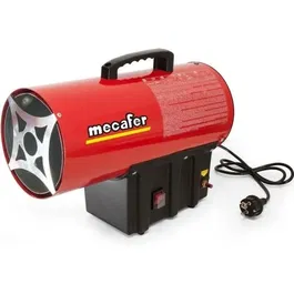 Mecafer Chauffage à gaz infrarouge MH30000G - 30000 W - Compatible butane et propane - Turbo incorporé 230V - Sécurité coupure automatique