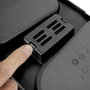 Emuca Poubelles pour tiroir de cuisine Recycle avec couvercle anti-odeurs, Hauteur 266, 1x15litres, Plastique, Noir