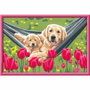 Ravensburger CreArt Kids Kit de peinture par numéros Labrador et tulipes, 31x21 cm