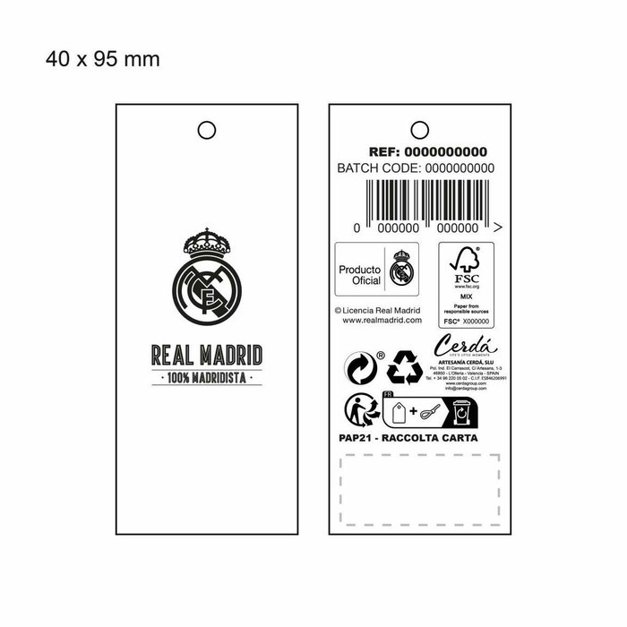 Imperméable pour Chien Real Madrid C.F. Bleu M