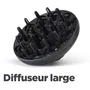 BaByliss Power Dry 2100 Seche-cheveux D563DE 2100W avec Concentrateur et Diffuseur, 3 Températures et 2 Vitesses, Technologie Céramique