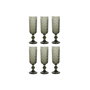 Set de Verres Home ESPRIT Gris Verre 150 ml (6 Unités)