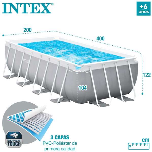 Piscine Démontable Intex 400 x 122 x 400 cm 400 x 200 x 122 cm