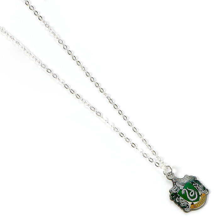 THE CARAT SHOP Colgante Slytherin Harry Potter - Collier plaqué argent en alliage de zinc, 20 x 25 mm, chaîne 40 cm + extension 5 cm THE CARAT SHOP Colgante Slytherin Harry Potter - Collier plaqué argent en alliage de zinc, 20 x 25 mm, chaîne 40 cm + extension 5 cm