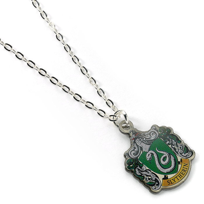 THE CARAT SHOP Colgante Slytherin Harry Potter - Collier plaqué argent en alliage de zinc, 20 x 25 mm, chaîne 40 cm + extension 5 cm THE CARAT SHOP Colgante Slytherin Harry Potter - Collier plaqué argent en alliage de zinc, 20 x 25 mm, chaîne 40 cm + extension 5 cm