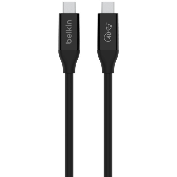 Belkin Câble USB4 USB-C vers USB-C 40 Gb/s 100 W 0,8 m INZ001bt0.8MK