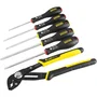 Stanley FATMAX FMHT0-62639 - Jeu de 6 Outils de Fabrication Française : Pince Multiprise à Verrouillage 250 mm, Tournevis Électricien et Phillips