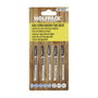 WOLFPACK LINEA PROFESIONAL Lames de scie sauteuse pour bois, coupe fine, 5 pièces
