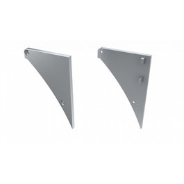 Embout Profil Type CONVA Aluminium Blanc Gauche
