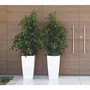 Artevasi Pisa SWS 60 BR - Pot de fleurs plastique Ø33 x H61 cm - 45 L - Gris anthracite - Intérieur/Extérieur