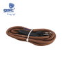 GSC Evolution Câble textile 1,5M (2x0.75mm) avec fiche et interrupteur - Marron