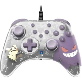 Hori Manette filaire Pokémon Horipad Turbo Ectoplasma & Mimiqui avec boutons arrière programmables pour Nintendo Switch, Switch OLED et Switch 2