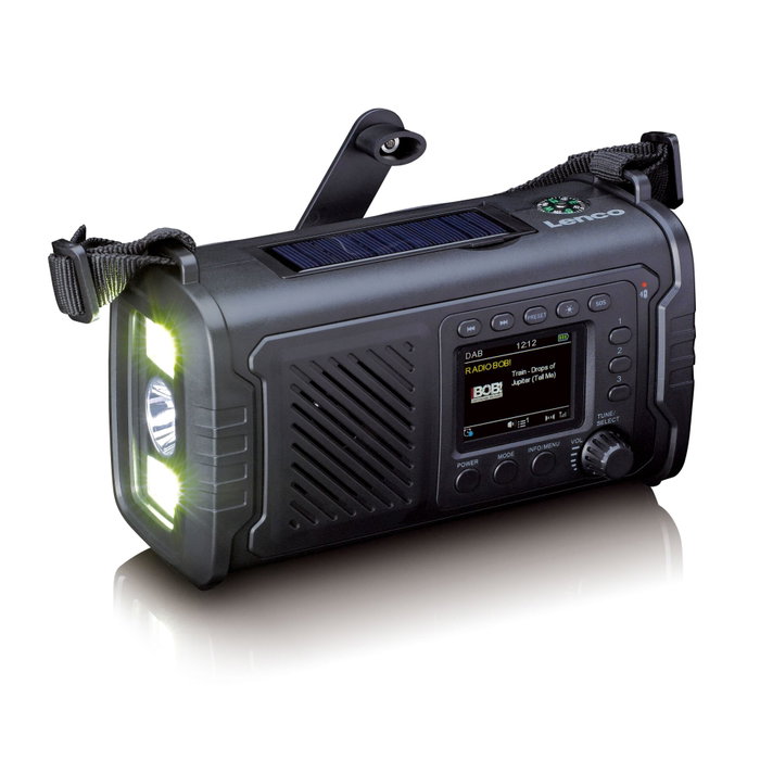 Lenco PDR-055 Radio d'urgence Black