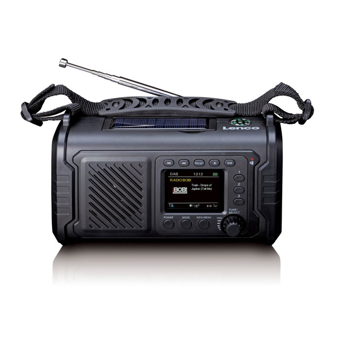 Lenco PDR-055 Radio d'urgence Black